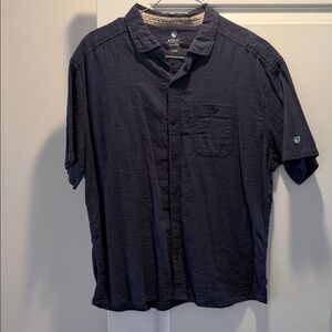 Kuhl Men's Casual Button Down Shirt - Dark Blue